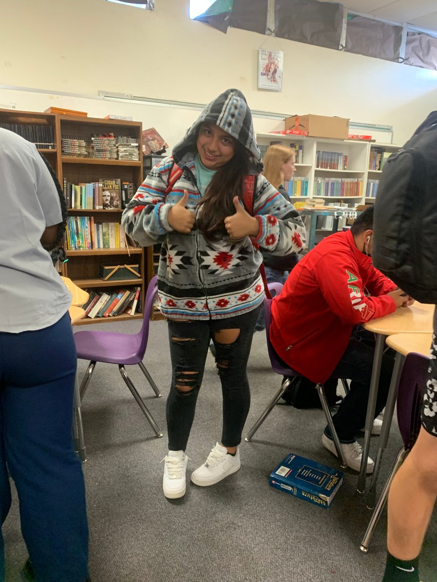 Describing Santibanez’s day