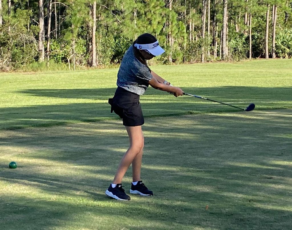 Here is the picture of Jenna Johnston on her game.