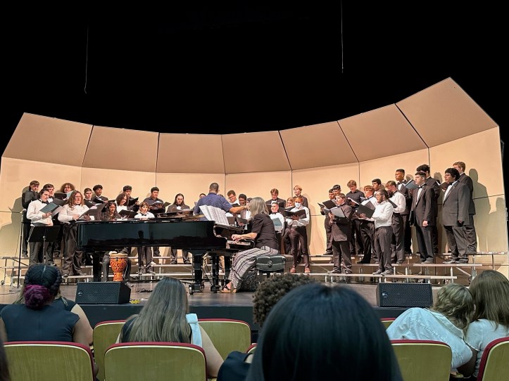 Our choir had the chance to be selected to sing at the Honor Choir Festiva this Monday, October 24th.