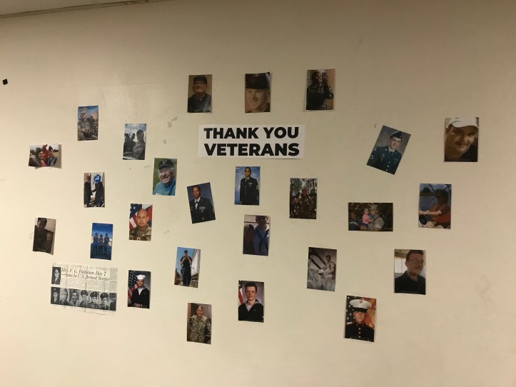 This is a wall dedicated to some veterans.