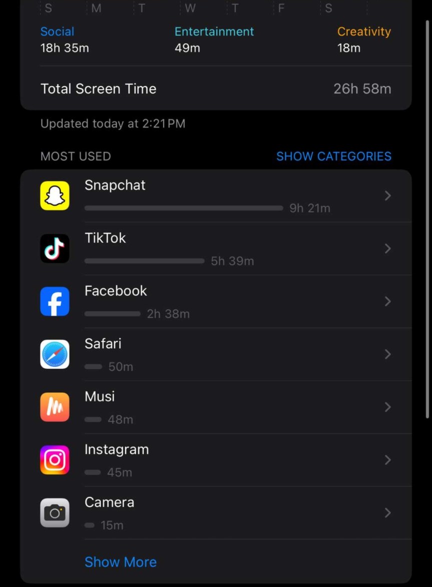 Cadin Simpson’s Most Used&nbsp;Apps