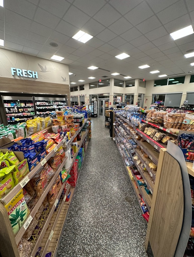 Inside Wawa where Sullivan works.