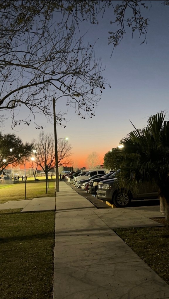 Outside the fields where Ferrell coaches her team.